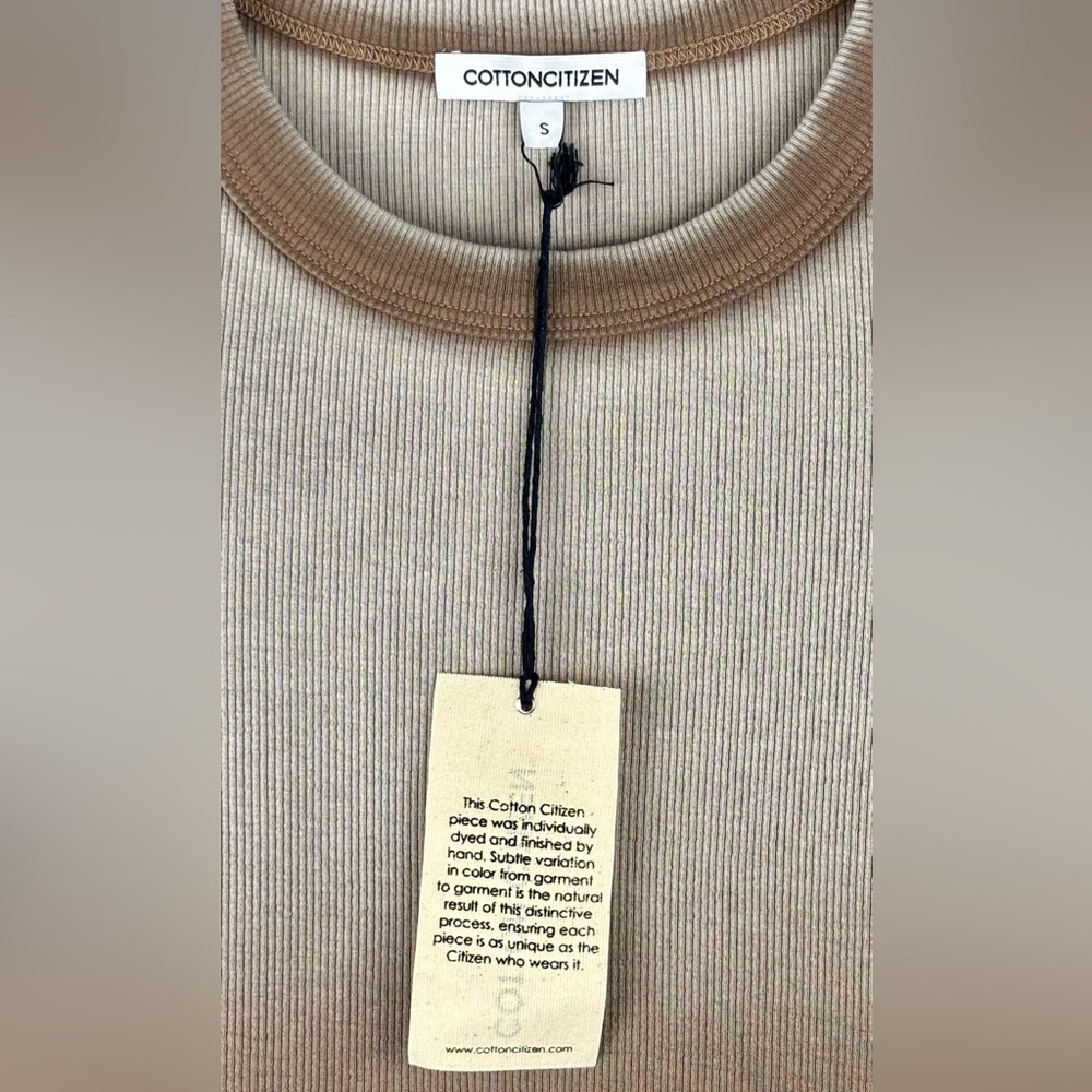 Cotton Citizen Verona Tee in Camel Cast - Picture 5 of 7